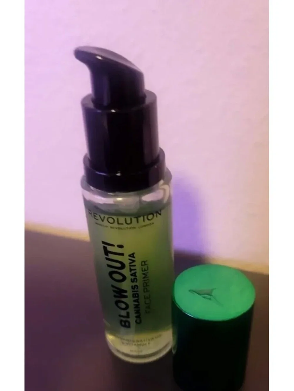 MAKEUP REVOLUTION BLOW OUT! CANNIBUS SATIVA FACE PRIMER USED ONCE